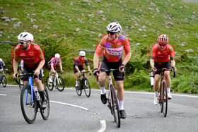 Action from Sunday's final stage of the Newry Wheelers 3-day bike race at Spelga Dam.