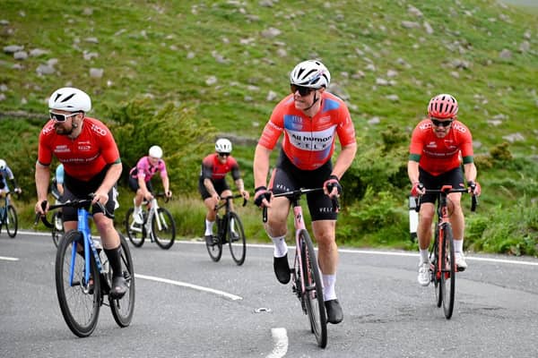 Action from Sunday's final stage of the Newry Wheelers 3-day bike race at Spelga Dam.