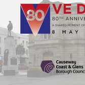 In commemoration of the 80th anniversary of Victory in Europe Day, Causeway Coast and Glens Borough Council invites members of the public to a programme of events in Coleraine on Thursday 8th May. CREDIT CCGBC