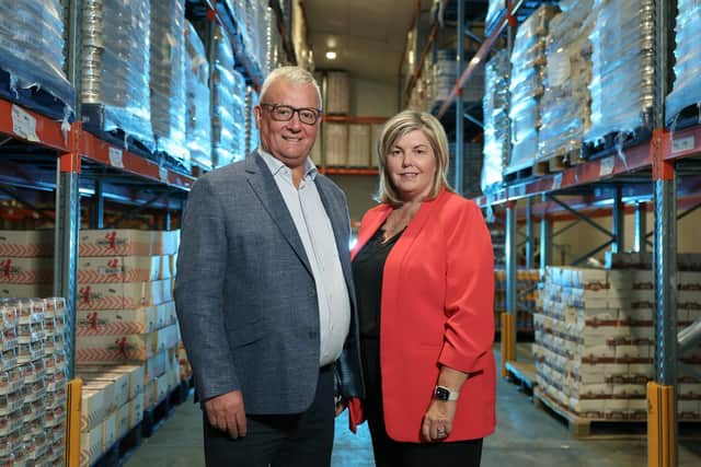 Philip and Lynne Morrow, founders of PRM Group. Picture: Darren Kidd / PressEye