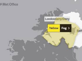 A yellow weather warning for fog is in place for Northern Ireland
