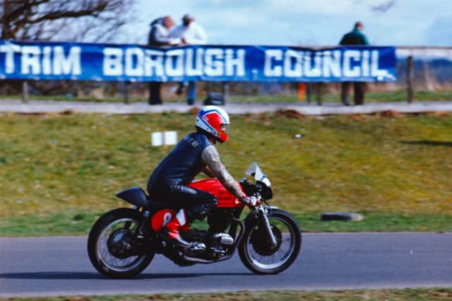 Gerry Barron at Nutts Corner circuit