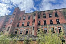 Lisburn's Hilden Mill after a fire ripped through the complex. Pic credit: PSNI