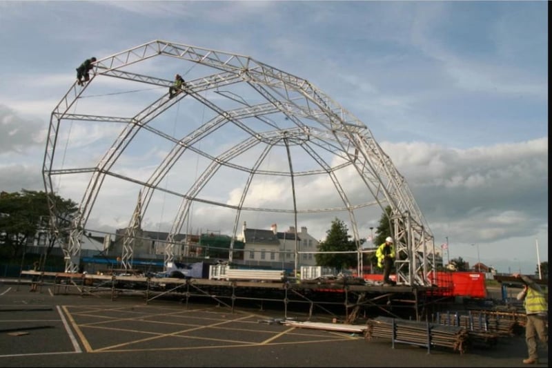 Whetting the appetite for the concerts ahead as the stage takes shape.