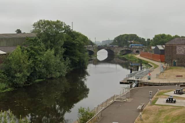 River Bann in Portadown, Co Armagh. Photo courtesy of Google.