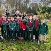 P7 pupils of Friends Prep join Jamie Kinnin, James Rodgers and Sharon McMaster to put down roots for National Tree Week. Pic credit:  Natural World Products