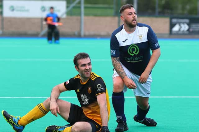 Brent Smith is glad to hear the umpires whistle go for a free in his favour