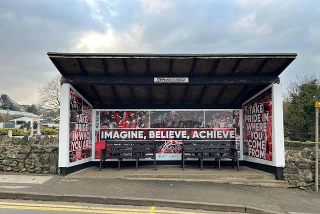 The mural can be viewed at Inver Road in Larne. Photo submitted by Mid and East Antrim Borough Council