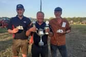 Congratulations to William Gill from Co. Down ploughing in the Mounted Lift Class,  Seamus Crossan from Co. Armagh ploughing in the Trailer Class and William McCracken from Co. Armagh ploughing in the Classic Conventional Class. Pic credit: Northern Ireland Vintage Ploughing Association