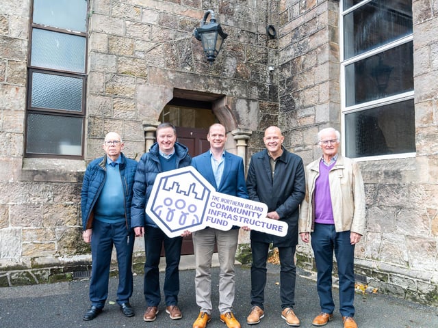 Minister Lyons visits First Cookstown Presbyterian Church to hear how funding from the Northern Ireland Community Infrastructure Fund has improved facilities for the local community.
