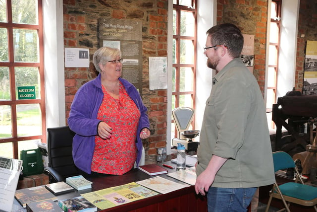 Corrienne Archibald and Nic Wright from Causeway Coast and Glens Borough Council pictured at the opening of the Roe Valley Country Park, Green Lane Museum