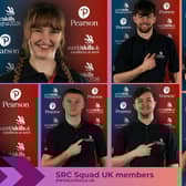 Eight of the ten students from Southern Regional College selected to train with Team UK with the hope of making it to WorldSkills Shanghai.  Pictured (L to R) top row: Patrick Sheerin (Industry 4.0), Ruth Douglas (Chemical Laboratory Technician), Jonathan Gough (Electrical Installation), John Doherty (Mechatronics); bottom row, Jason McVerry (Mechatronics), Conor McDonnell (Electrical Installation), Caolan McCartan (Industry 4.0), Annabelle Hughes (Cooking).  Missing Oisin McKerr & Ben Robertson (Car Painting).