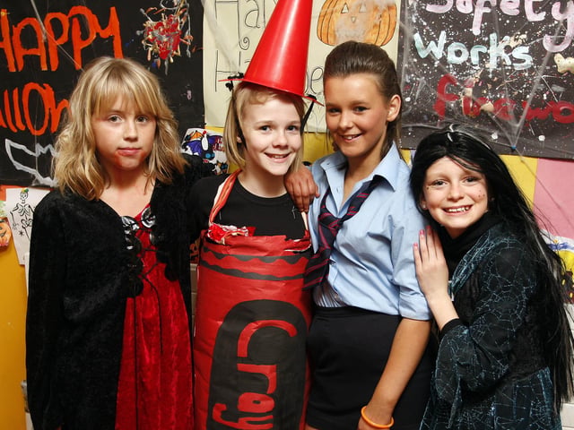 Tyler, Karri, Chelsea and Sasha having fun at the Portrush Youth Centre Halloween Party in 2010.