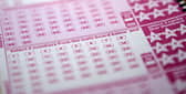 A lottery ticket for the EuroMillions draw