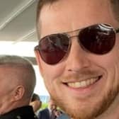 Lisburn Kieran Drinkwater urges people to stay safe in the sun this summer. Pic credit: Cancer Research