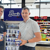 Ben Boyd, Owner of Ben’s Ice Cream with Andrew Scott, Store Manager of JC Stewart | Supplied