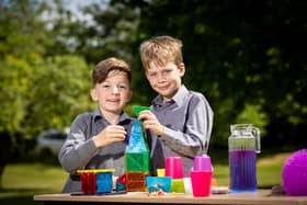 Pupils from Rockmount School, Holywood Hugo Athanasiou and Isaac Thompson.