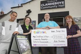 CVCA cheque presentation with Asda Bangor Community Champion, Ami Craig