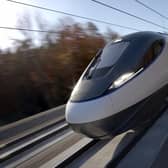 An early representation of what the new HS2 trains could look like.