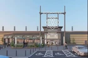 An architect's impression of the new look west mall of Rushmere Shopping Centre, Craigavon, Co Armagh.