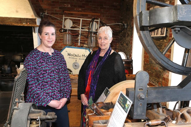 Sarah Calvin and Joanne Honeyford pictured at the the opening of the  Roe Valley Country Park, Green Lane Museum