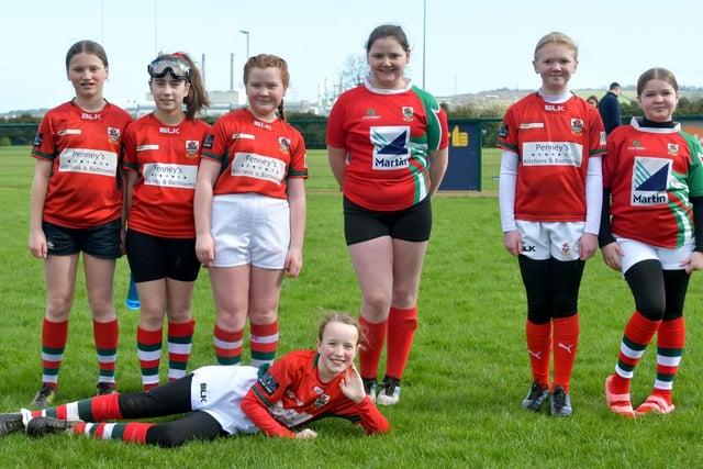 All smiles at the junior rugby blitz on March 24.