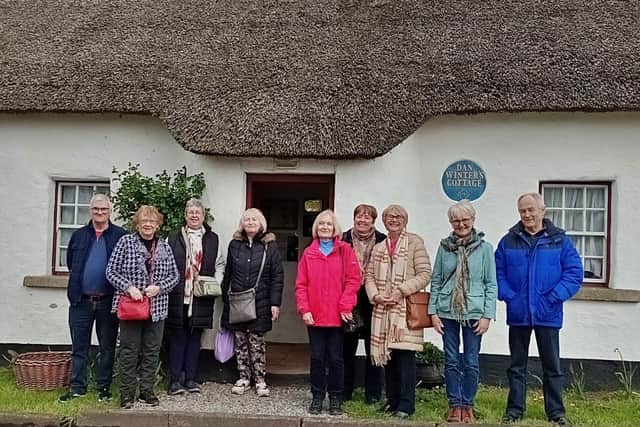 ​The history group visit to Dan Winters Cottage.