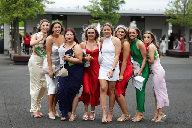 Racegoers pictured at Down Royal on May Day.