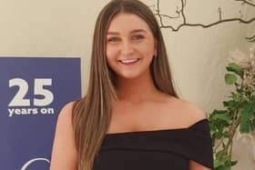 Queen's student, Katie Heenan, who has just returned from a peace conference in the States.