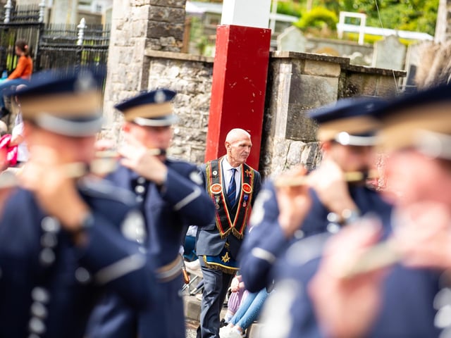 On parade in Loughgall.