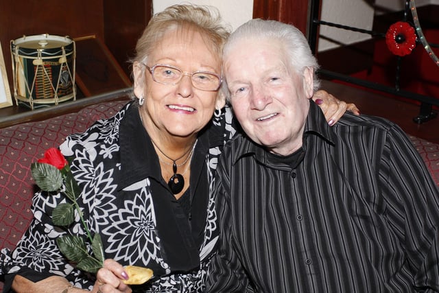 Warren and June Connelly enjoying the Valentine's Evening in Portrush Royal British Legion in 2009