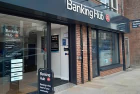 Larne is to get a new banking hub with an ATM (pictured is Newcastle hub). Pic: Local Democracy Reporting Service