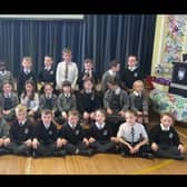 Mrs McFadden's Primary Three class at Victoria Primary School performed 'Jesus, Strong and Kind' using British Sign Language to mark Sign Language Week.  Photo: Victoria Primary School