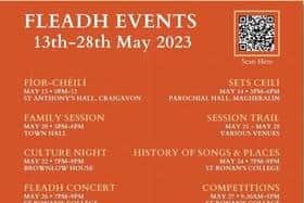 The Co Armagh Fleadh will be held in Lurgan this year from 26 to 28 May. Musicians from across the country are set to attend.