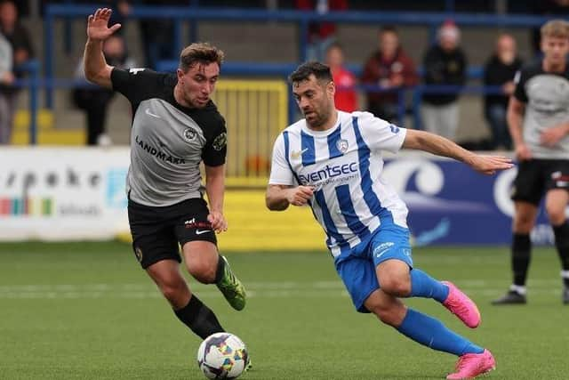 Larne and Coleraine played out a 0-0 draw on August 19. (Desmond Loughery/Pacemaker Press).