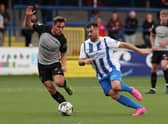 Larne and Coleraine played out a 0-0 draw on August 19. (Desmond Loughery/Pacemaker Press).