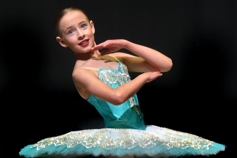 Mya Mason who was awarded runner-up spot in the Ballet Solo 9-10 Years class on Thursday. PT17-210.