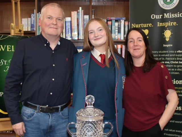 Students at St Patrick's Academy receive recognition at prizegiving ceremony