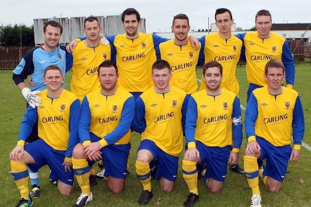 Nortel FC play  in division 2B of the Northern Amateur Football League. They are pictured in 2012.