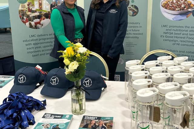 Lucy Gabbey and Emma Brownlee at the 'Opportunities in Agriculture' Careers Fair
