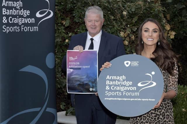 Lord Mayor Councillor Sarah Duffy and Chair of ABC Sports Forum, Cathal O’Neill are encouraging local sporting individuals and clubs to become an affiliated member of the ABC Sports Forum.