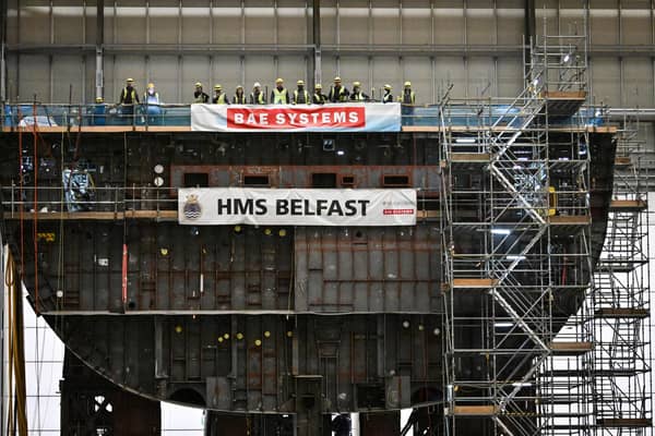 Sir Keir Starmer during a visit to BAE Systems in Govan, Glasgow, to launch the Strategic Defence Review. Photo: Andy Buchanan/PA Wire