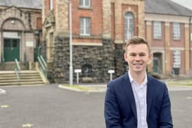 Eóin Tennyson MLA has welcomed plans to dramatically enhance educational facilities at Lurgan Model PS. Credit: Upper Bann Alliance Party