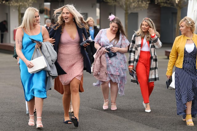 Racegoers pictured at Down Royal.