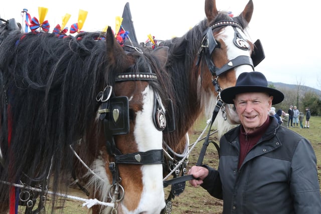 Paddy Gillan pictured at the Ballycastle St Patrick's Day Ploughing Match