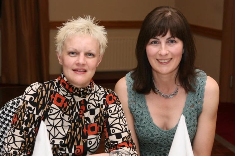 Donna Nelson and Eileen Cross celebrated Downshire School's 30th anniversary at the Clarion in 2007.