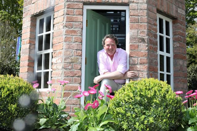 Garden Show Ireland Show ambassador and celebrity garden designer Diarmuid Gavin pictured at his Clockwork Garden at Antrim Castle Gardens. Picture: Darren Kidd / Press Eye