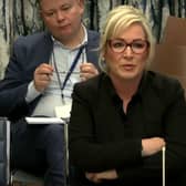 First Minister Michelle O'Neill has refused to answer questions about her party's handling of recent scandals - while claiming she was so committed to openness and transparency that she has already "blurred the lines".