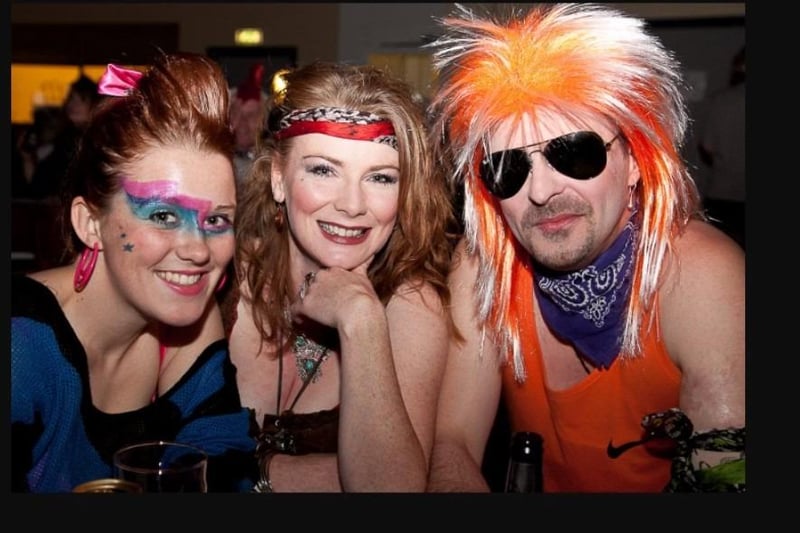 Back to the 80s for Gill Irvine, Anne Pollard and John Irvine.