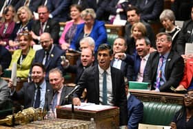 Prime Minister Rishi Sunak (centre) during Prime Minister's Questions in the House of Commons this week. Columnist Susan Morrison is not getting too attached to the UK's new leader - for now, at least. PIC: UK Parliament/Jessica Taylor/PA Wire